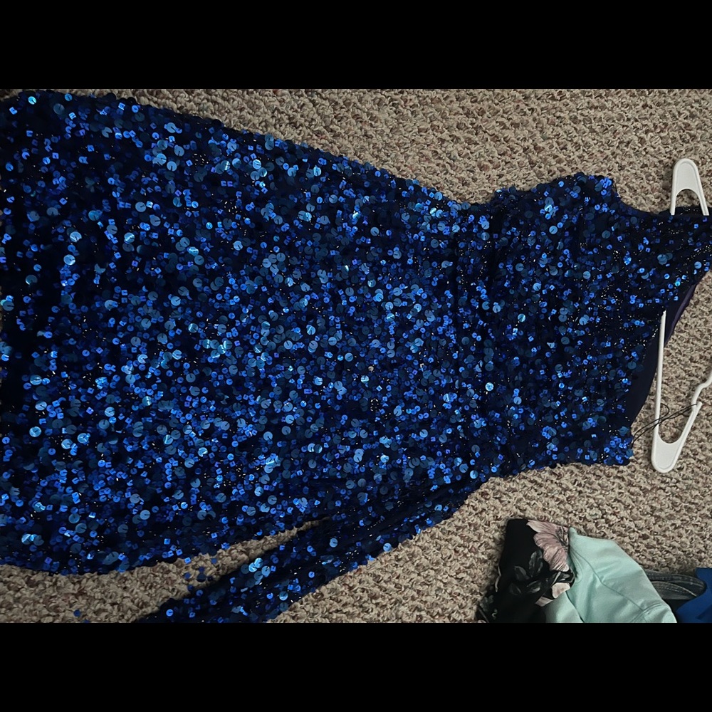 Royal Blue Sequin Dress